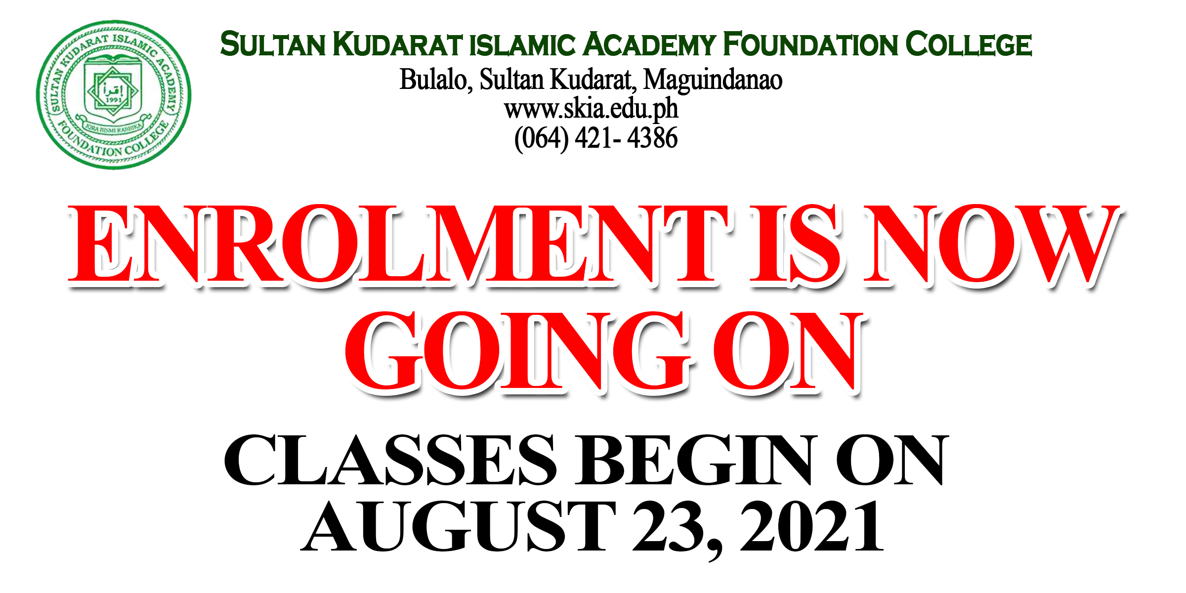 ENROLLMENT IS NOW GOING ON FOR S.Y. 2021-2022!